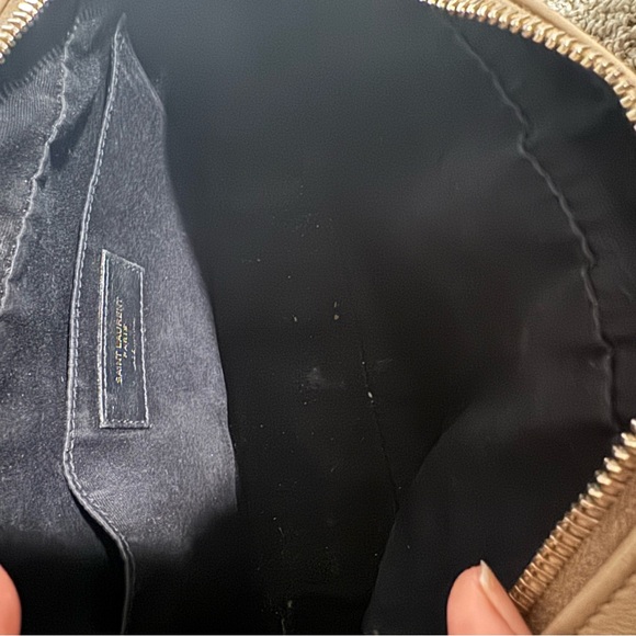 Yves Saint Laurent Tan Chevron Crossbody Bag - Picture 5 of 10